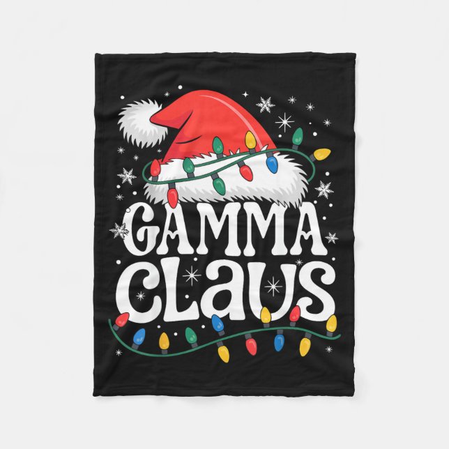 Gamma Claus Funny Xmas Christmas Grandma Holiday S Fleece Blanket (Front)