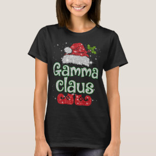 Gamma Claus Santa Funny Christmas Pajama Matching T-Shirt