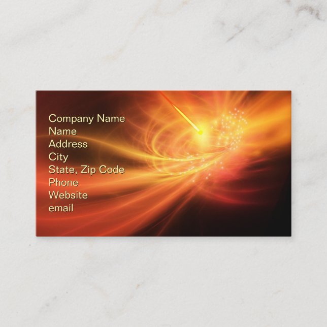 Gamma Ray Burst Business Card (Front)
