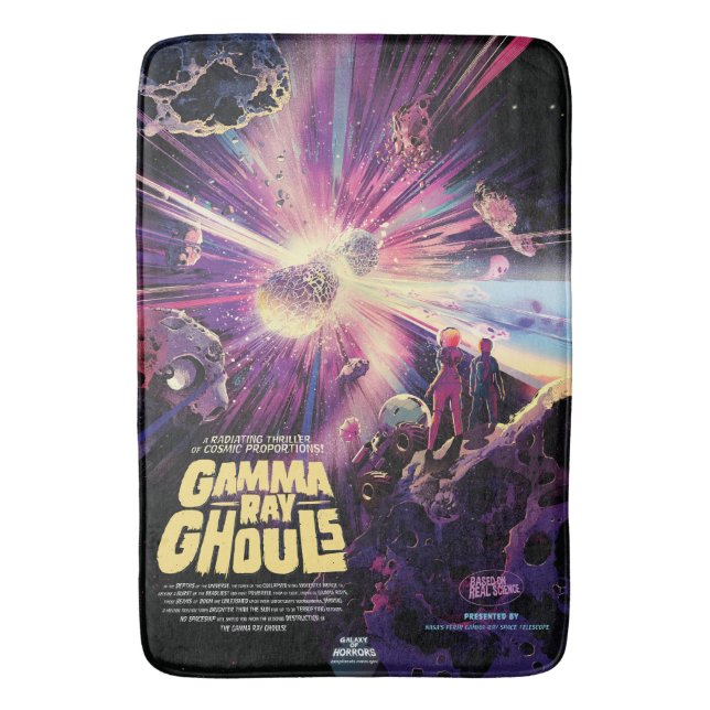 Gamma Ray Burst Pulsars Kilonova Cosmic Collision Bath Mat (Front Vertical)