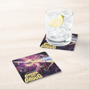 Gamma Ray Burst Pulsars Kilonova Cosmic Collision Square Paper Coaster