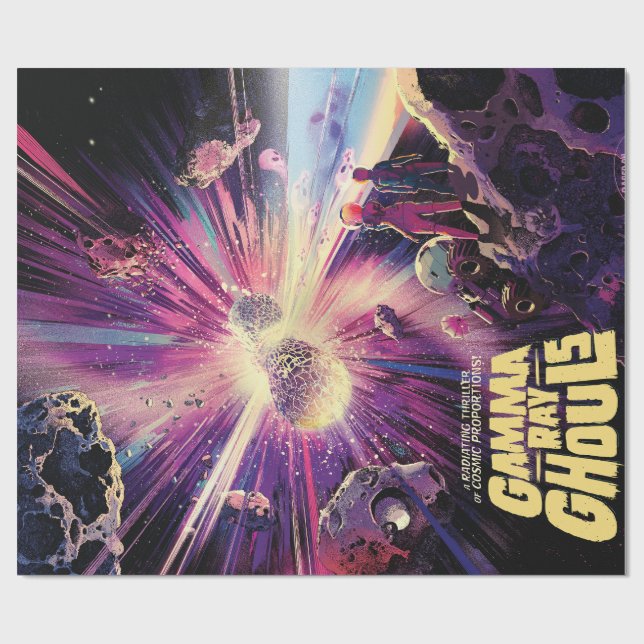 Gamma Ray Burst Pulsars Kilonova Cosmic Collision Wrapping Paper (Flat)