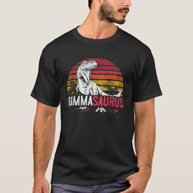 Gamma Saurus Mother s Day Gammasaurus Grandma T Re T-Shirt (Front)