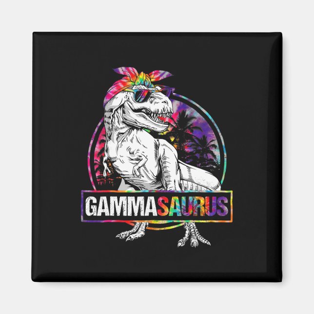 Gammasaurus Dinosaur Gamma Saurus Family Matching  Magnet (Front)
