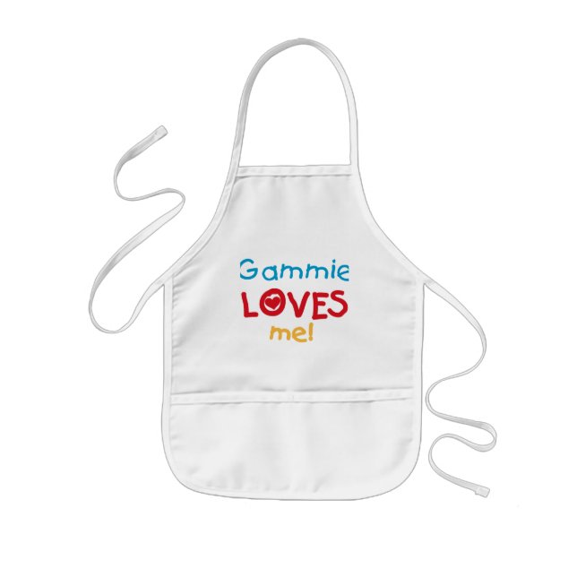 Gammie Loves Me T-shirts and Gifts Kids Apron (Front)
