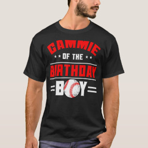 Gammie Of The Birthday Boy Baseball Theme Family B T-Shirt