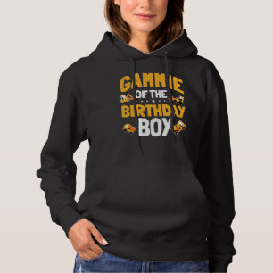 Gammie Of The Birthday Boy Construction Worker Bda Hoodie