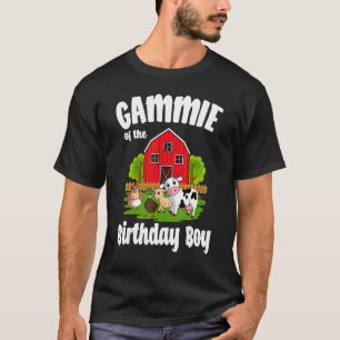 Gammie Of The Birthday Boy Farm Animal Bday Party T-Shirt