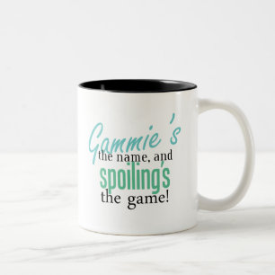 Gammie's the Name, and Spoiling's the Ga Two-Tone Coffee Mug