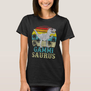 Gammisaurus T Rex Dinosaur Gammi Saurus Family Mat T-Shirt