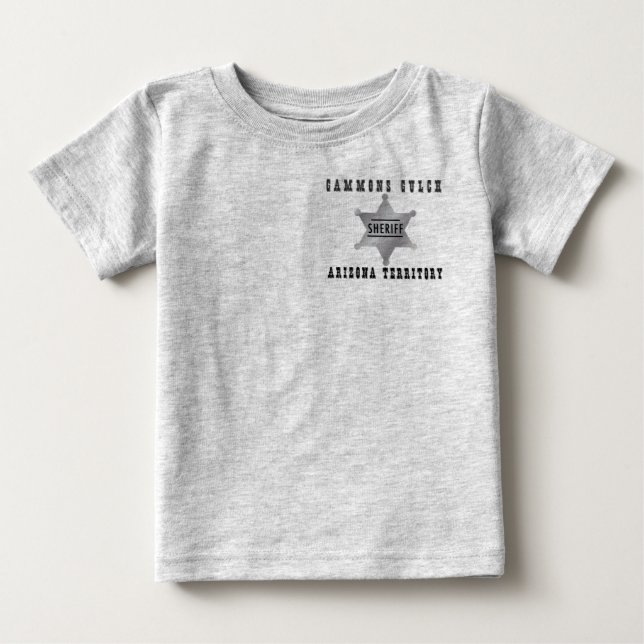 Gammons Gulch Sheriff Infants Tshirt (Front)