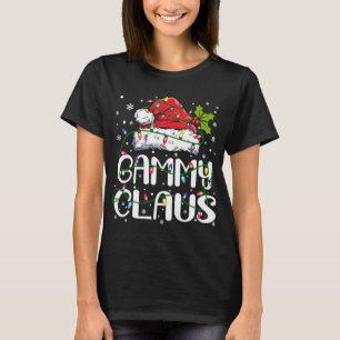 Gammy Claus Christmas Santa Hat Matching Family Xm T-Shirt