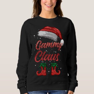 Gammy Claus Matching Family Merry Christmas Santa Sweatshirt