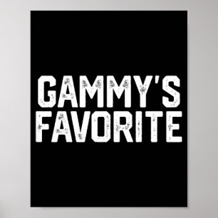 Gammy’s Favorite Funny Grandparent Granhild Vintag Poster