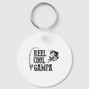 Gampa Fishing Reel Cool Gampa Funny Gift  Key Ring