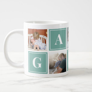 Gampa Photo Collage Custom Giant Coffee Mug