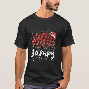 Gampy Bear Red Plaid Christmas Pajama Merry Xmas F T-Shirt