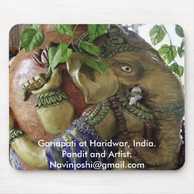 Ganapati at Haridwa... Mouse Mat (Front)