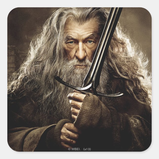 Gandalf Character Poster 1 Square Sticker (Front)