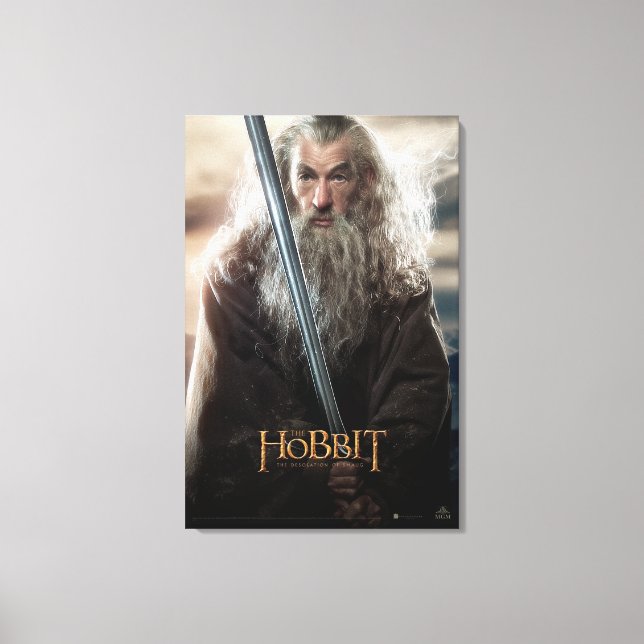 Gandalf Character Poster 2 Canvas Print (Front)