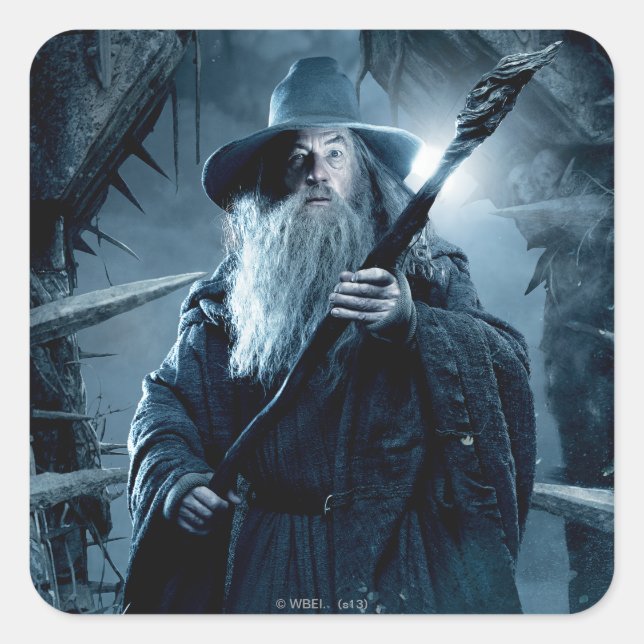 Gandalf Character Poster 3 Square Sticker (Front)