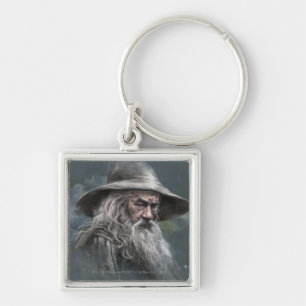 Gandalf Illustration Key Ring