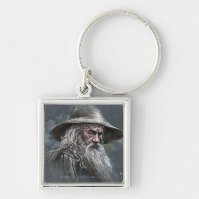Gandalf Illustration Key Ring (Front)