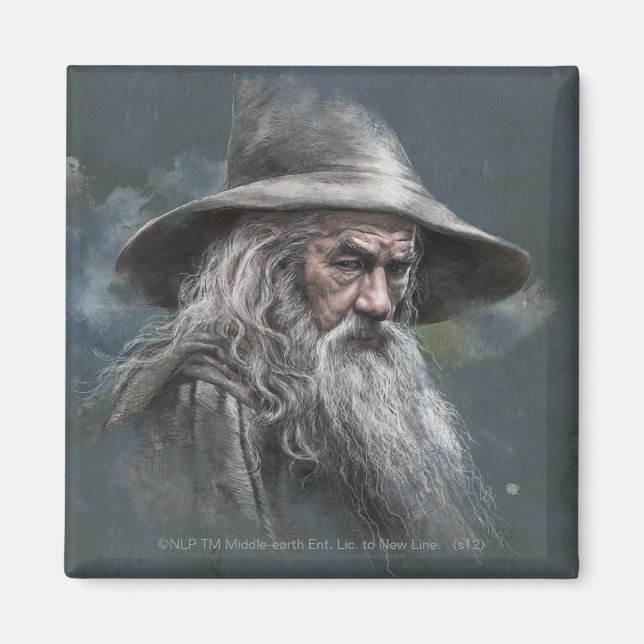 Gandalf Illustration Magnet (Front)