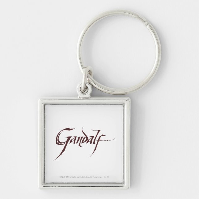 Gandalf Name Solid Key Ring (Front)