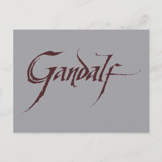 Gandalf Name Solid Postcard (Front)