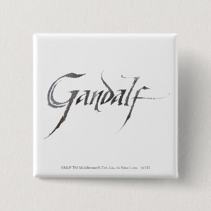 Gandalf Name Textured 15 Cm Square Badge
