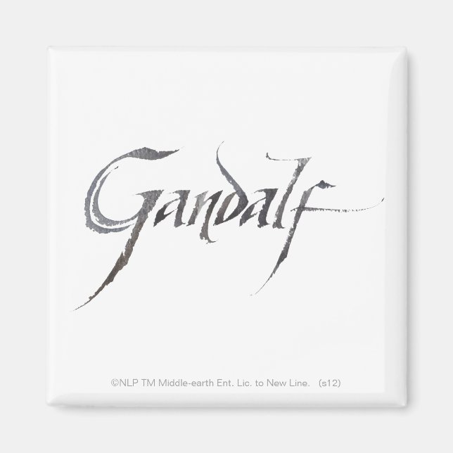 Gandalf Name Textured Magnet (Front)