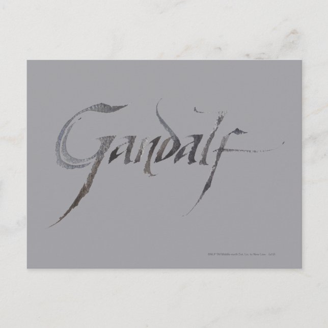 Gandalf Name Textured Postcard (Front)