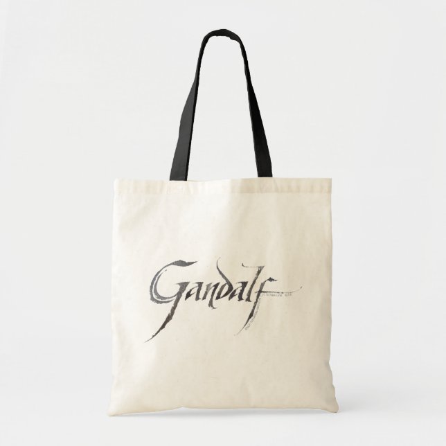 Gandalf Name Textured Tote Bag (Front)