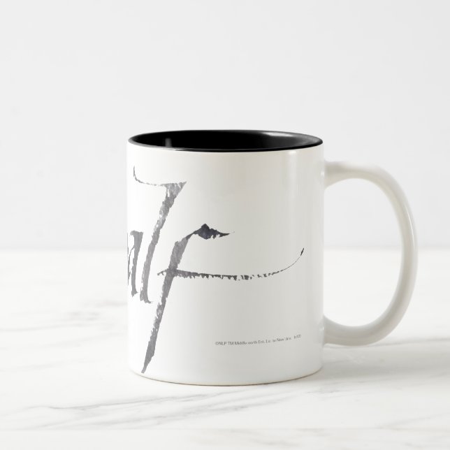 Gandalf Name Textured Two-Tone Coffee Mug (Right)