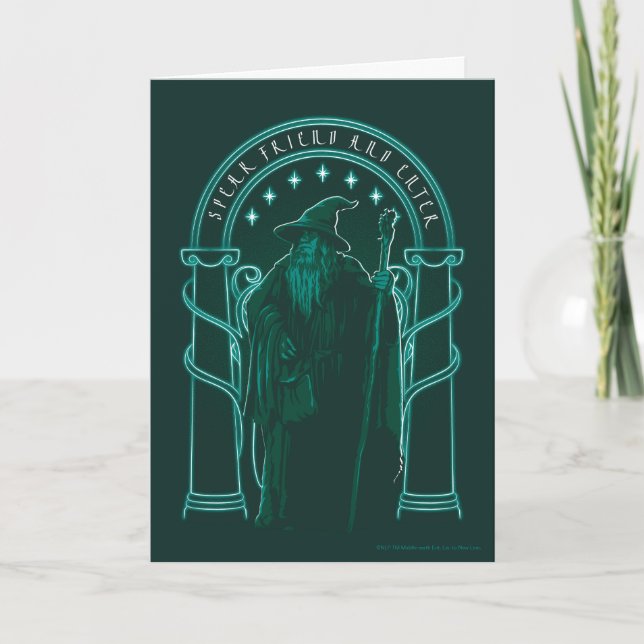 GANDALF™ "Speak Friend And Enter" Doors of Durin Card (Front)