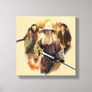 Gandalf, THORIN OAKENSHIELD™, & BAGGINS™ Canvas Print