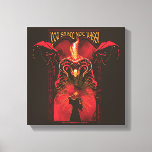 GANDALF™ Vs Balrog "You Shall Not Pass" Graphic Canvas Print