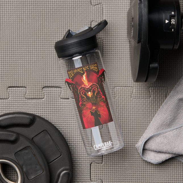 GANDALF™ Vs Balrog "You Shall Not Pass" Graphic Water Bottle (Gym)