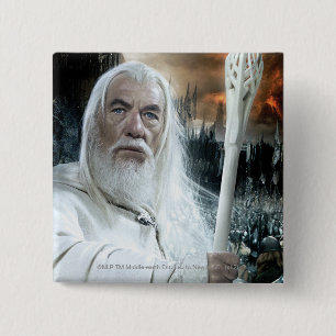 GANDALF™ with Staff 15 Cm Square Badge