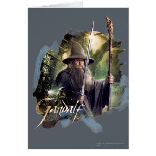 Gandalf With Staff And Sword