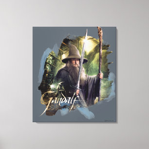 Gandalf With Staff And Sword Canvas Print