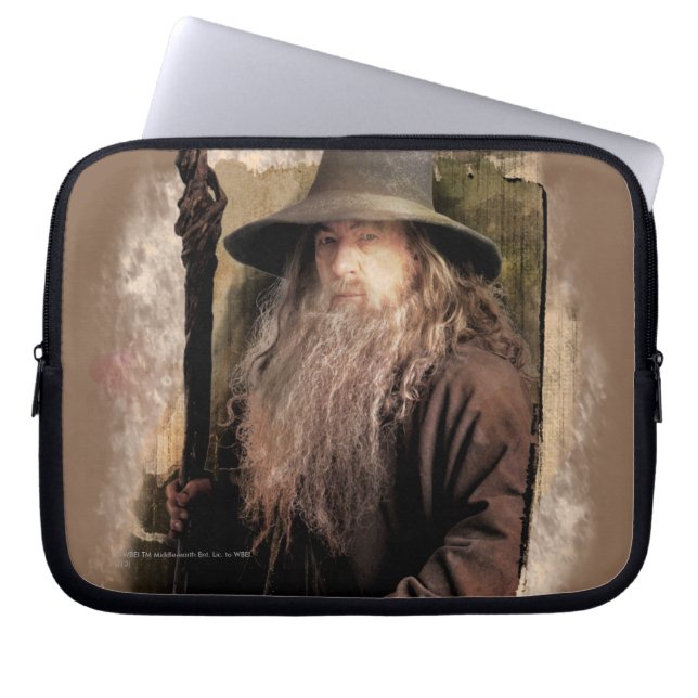 Gandalf With Staff Laptop Sleeve (Front)