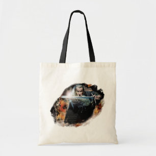Gandalf With Sword In Battle Tote Bag