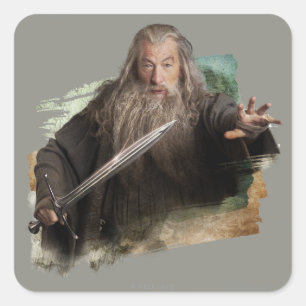 Gandalf With Sword Square Sticker