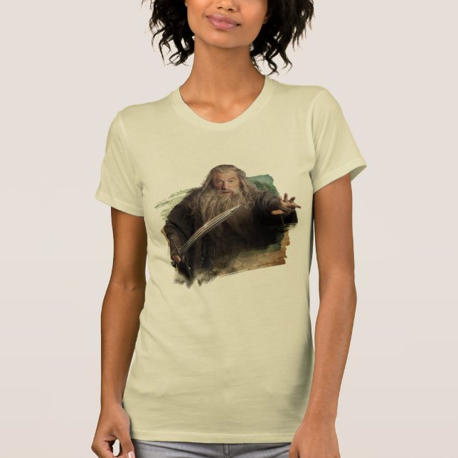 Gandalf With Sword T-Shirt (Front)