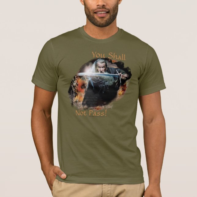 Gandalf You Shall Not Pass T-Shirt (Front)