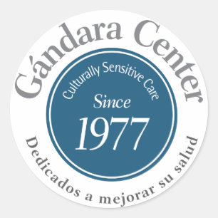 Gándara Centre Logo Round Sticker