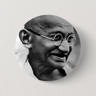 GANDHI 6 CM ROUND BADGE