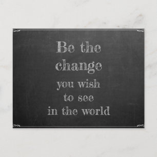 Gandhi - Be the change Postcard